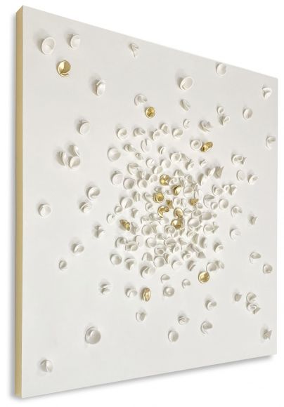 Handmade porcelain artwork on panels