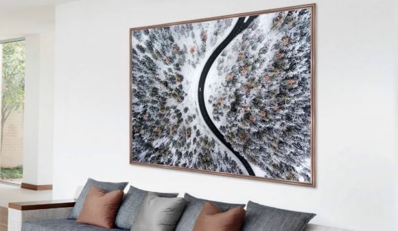Winter Trees photography in a standard factory frame.