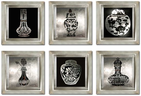 Perfume Bottles in Deluxe Handmade Frames