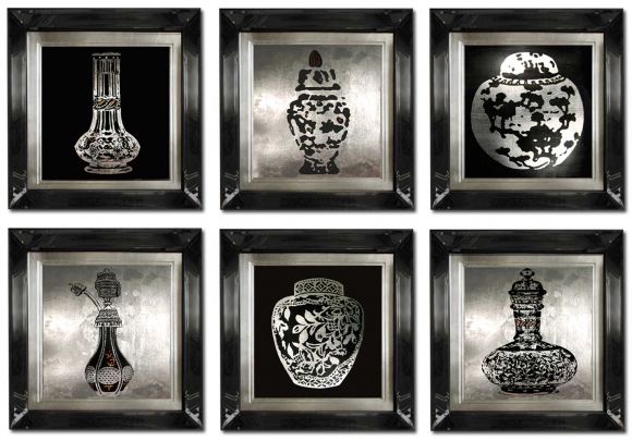 Perfume Bottles in Deluxe Mirror Frames