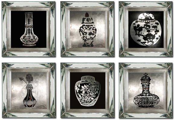 Perfume Bottles in Deluxe Mirror Frames