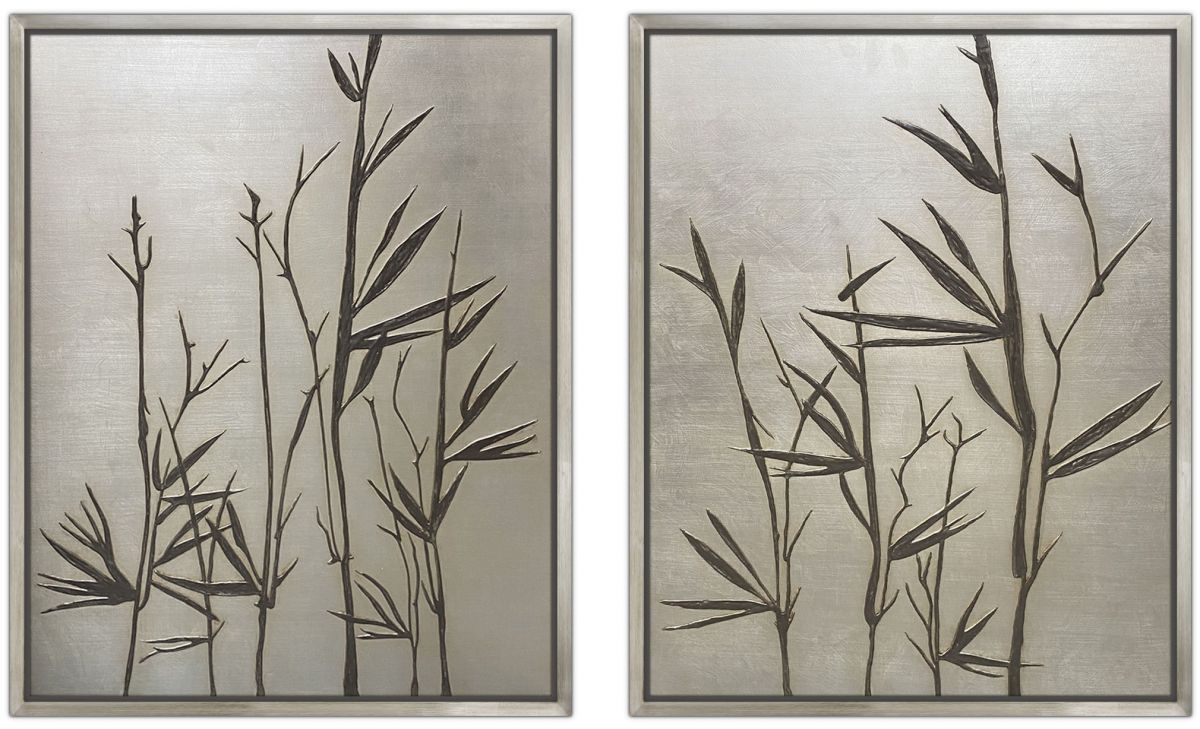 Bamboo handmade art in standard factory frame