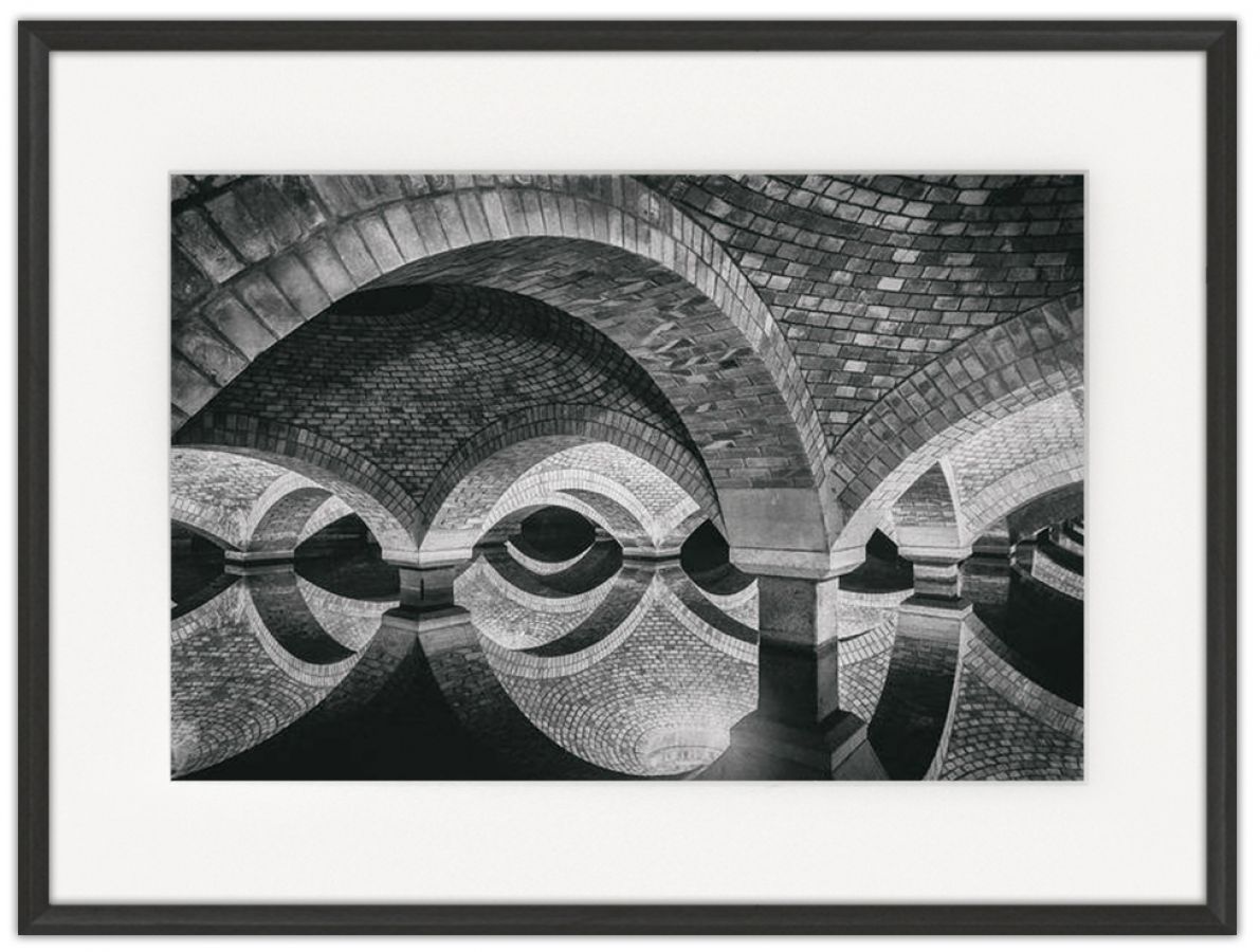 Arched Reflections: Photographic print in a standard factory frame