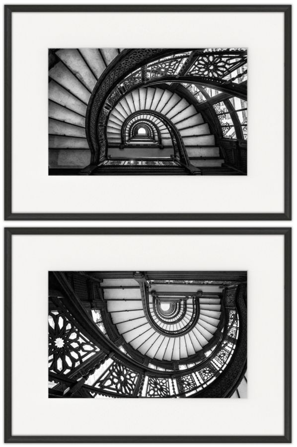 Going Down: Photographic print in a standard factory frame