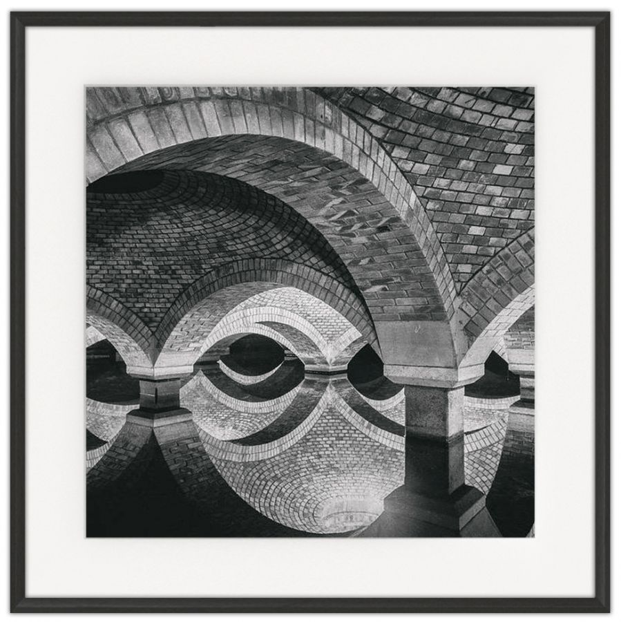 Arched Reflections: Photographic print in a standard factory frame