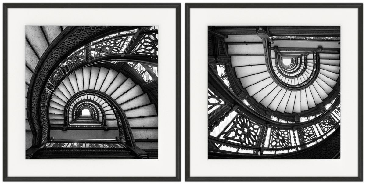 Going Down: Photographic print in a standard factory frame