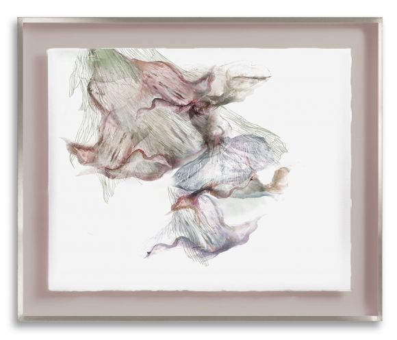 Silky Flounce 02 in a Deluxe Handmade Frame