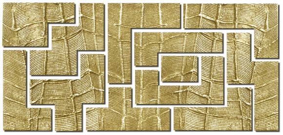 Tetris Bellagio Panels Gold