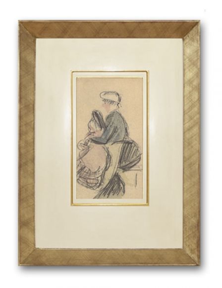 Picasso Sketch 18 in deluxe handmade frame.