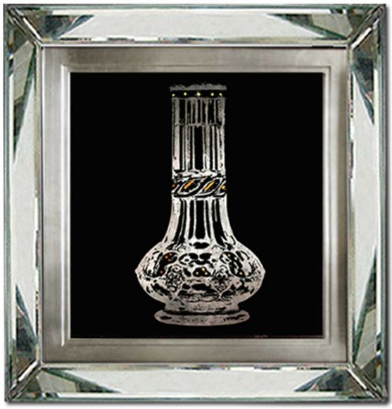 Perfume Bottles 01 in a Deluxe Mirror Frame