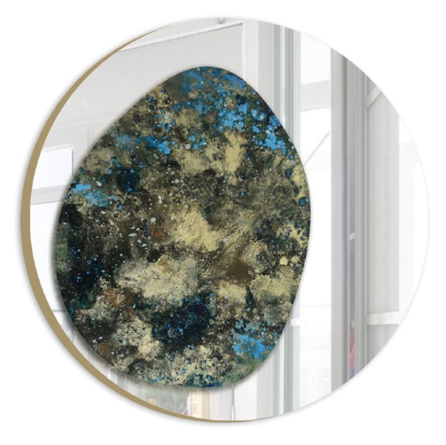 Glate 01: Mirrors with Hand-painted Glass