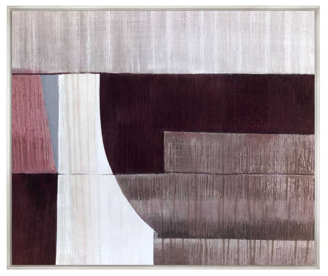 Marron 01 in a hand-finished 'L' shaped frame